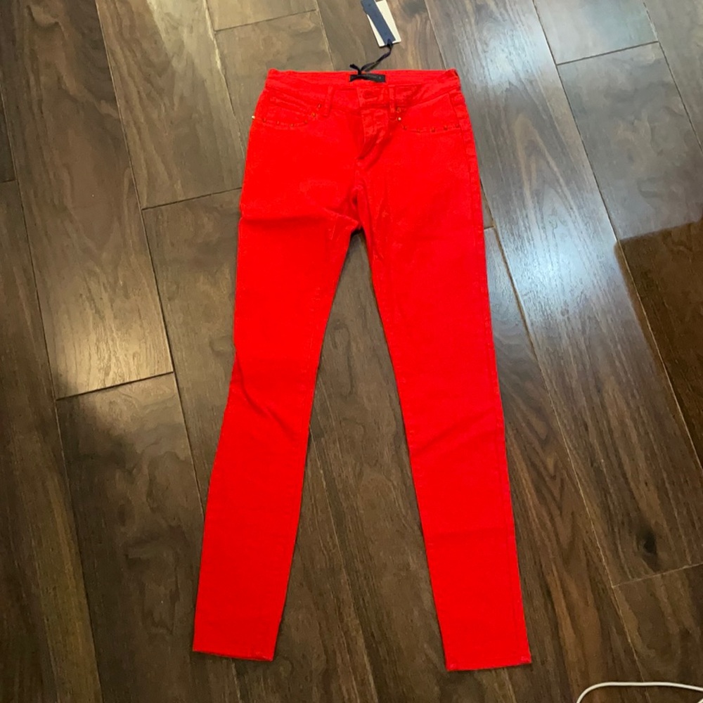 Red skinny juicy couture jeans